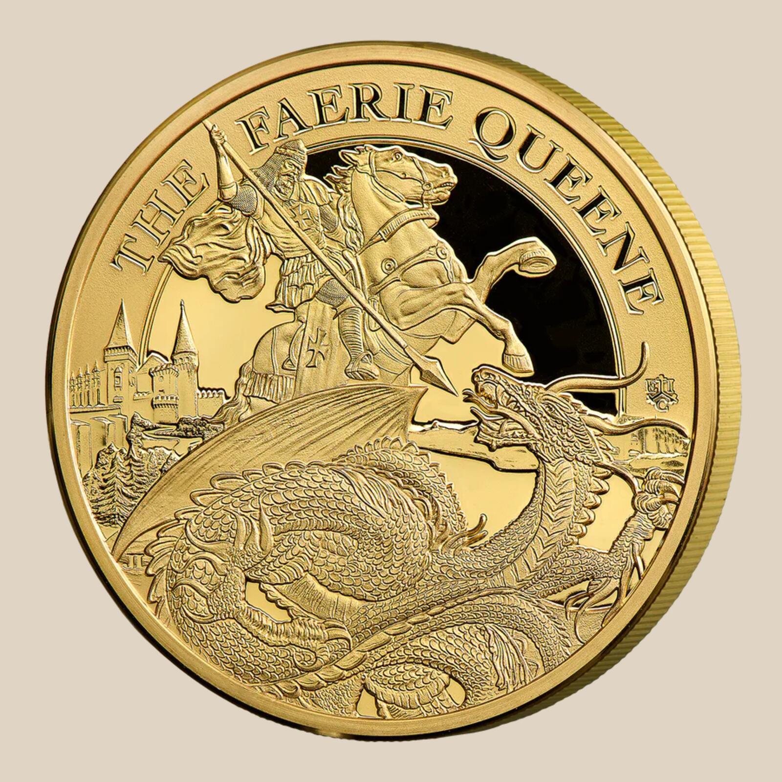 Gold Royal Mint coin, certified